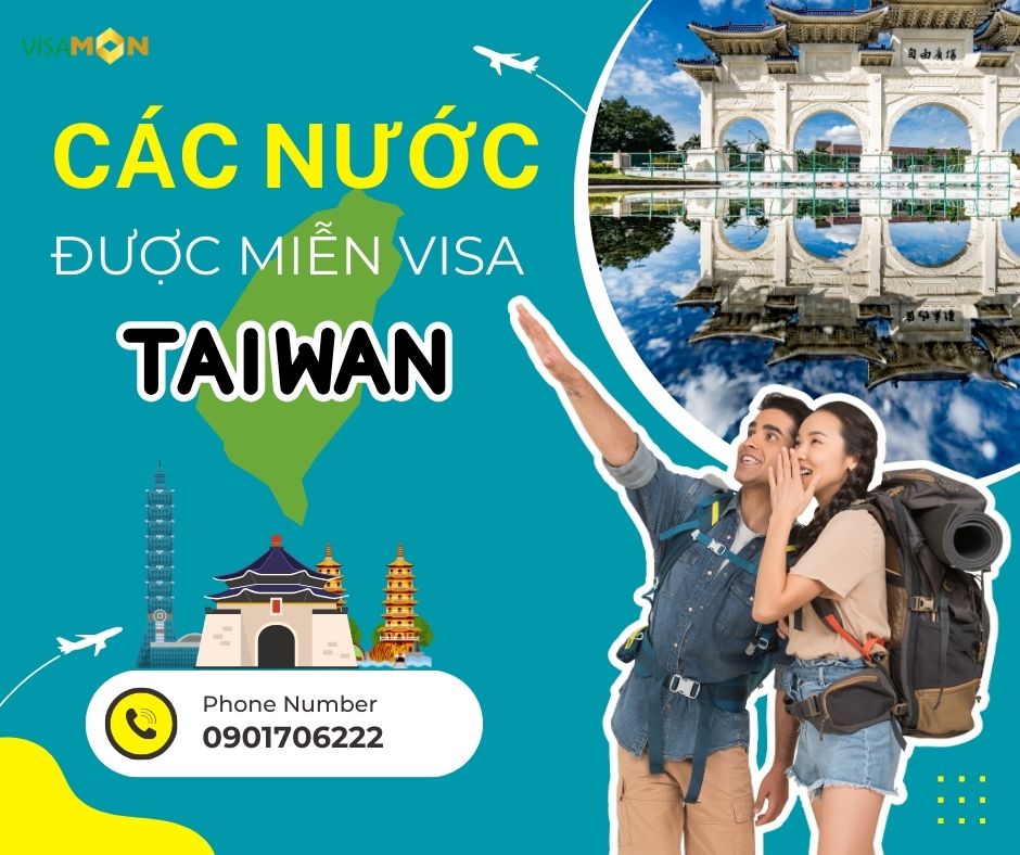 Các nước được miễn visa Đài Loan