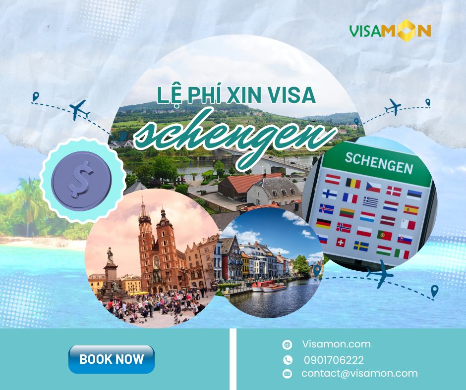 Lệ phí xin visa schengen 