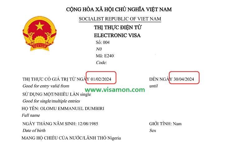 dịch vụ evisa vietnam