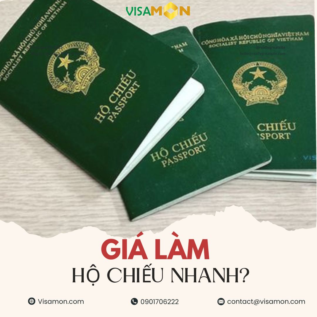 Giá làm hộ chiếu nhanh 