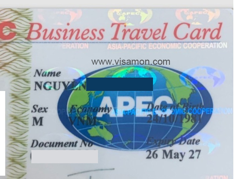 thẻ apec visamon