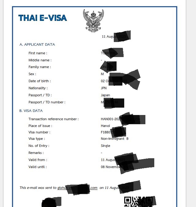 visa Non-Immigrant Thái Lan