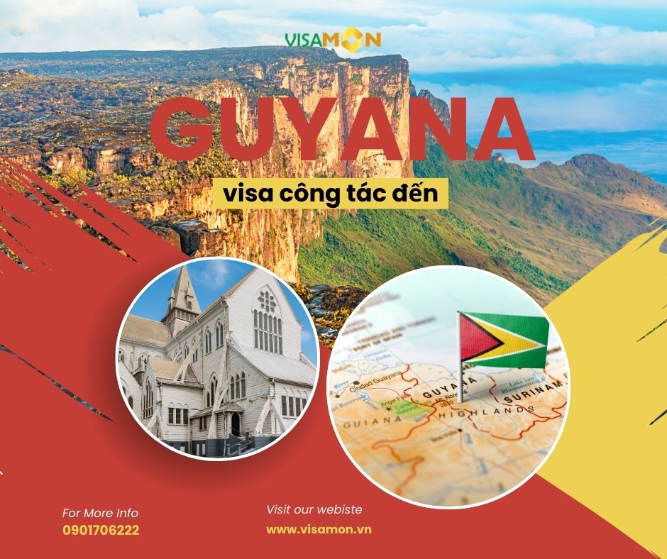 Visa công tác đến Guyana 