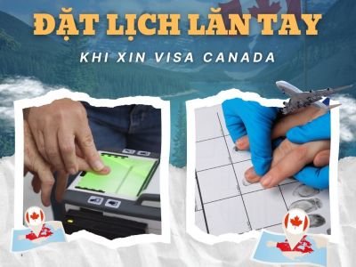 Đặt lịch lăn tay Canada và lấy dấu vân tay xin visa