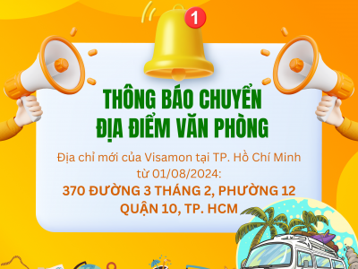 Thông báo chuyển địa điểm văn phòng VisaMon HCM